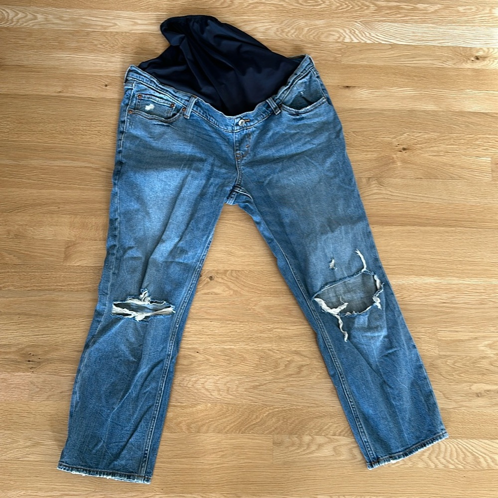 Abercrombie Maternity Ankle Straight Jean